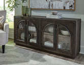 Prime Furniture - Ashley Furniture - Dreley Accent Cabinet - Accent Cabinet / Grayish Brown - A4000586